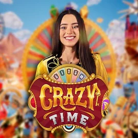 Live Casino logo of Crazy Time from Evolution at Hypekasino Casino