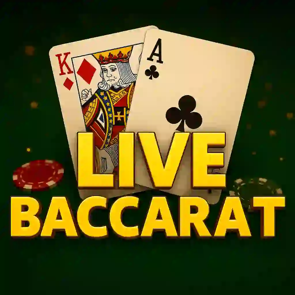 Official Live Casino logo: Live Baccarat by Evolution at Hypekasino Casino
