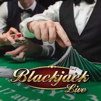 Live Blackjack game by Evolution – logo hosted on Hypekasino Casino