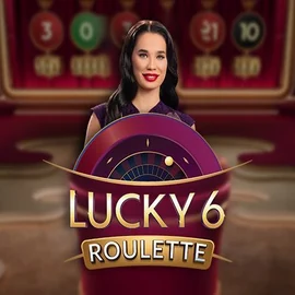 Official Live Casino logo: Lucky 6 Roulette by Pragmatic Play at Hypekasino Casino